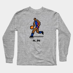 8-Bit Basketball - New Jersey Long Sleeve T-Shirt